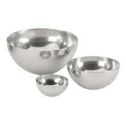 Cerf Dellier Calotte demi-sphère inox H 6,7 cm Ø 14 cm De Buyer