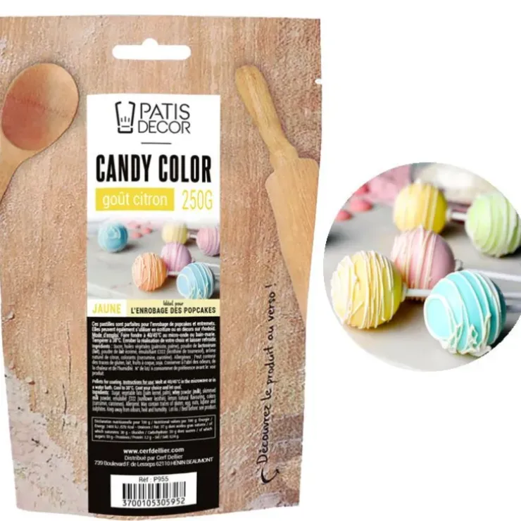 Cerf Dellier Candy Color jaunes goût Citron 250 g