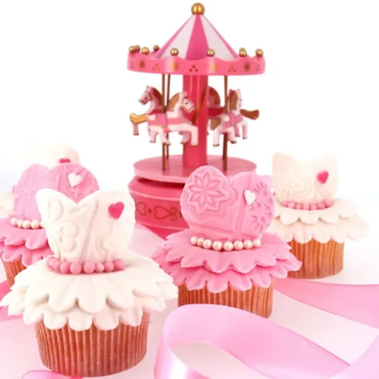 Cerf Dellier Carrousel musical rose