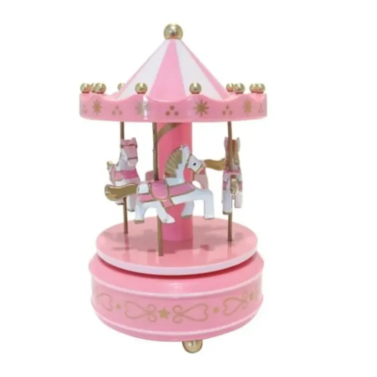 Cerf Dellier Carrousel musical rose