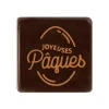Cerf Dellier Carrés chocolat "Joyeuses Pâques" 3x3 cm (x 175)
