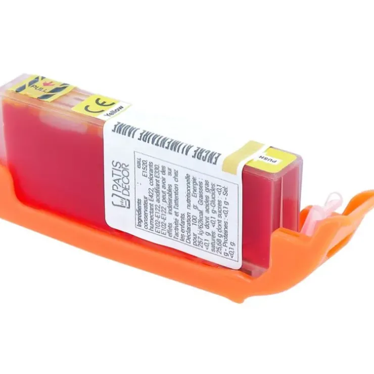Cerf Dellier Cartouche d'encre alimentaire jaune pour MG5150/MG5250/MG5350/IP4850 Clearance