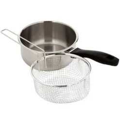 Cerf Dellier Casserole avec Panier inox 18 cm New