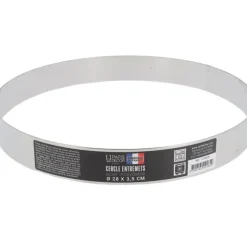 Cerf Dellier Cercle à entremets inox H 3,5 cm Ø 28 cm Discount