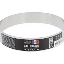 Cerf Dellier Cercle à entremets inox H 3,5 cm Ø 18 cm