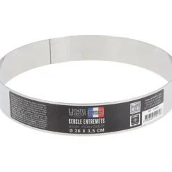 Cerf Dellier Cercle à entremets inox H 3,5 cm Ø 20 cm Clearance