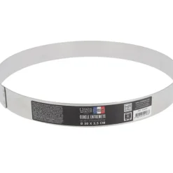 Cerf Dellier Cercle à entremets inox H 3,5 cm Ø 30 cm Discount