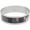 Cerf Dellier Cercle à mousse inox H 4,5 cm Ø 16 cm New