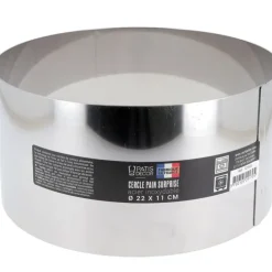Cerf Dellier Cercle à pain surprise inox H 11 cm Diam 22 cm Discount
