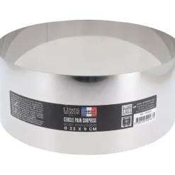 Cerf Dellier Cercle à pain surprise inox H 9 cm Ø 22 cm Best