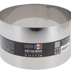 Cerf Dellier Cercle à pain surprise inox H 9 cm Ø 16 cm