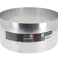 Cerf Dellier Cercle à pain surprise inox H 11 cm Diam 24 cm Discount
