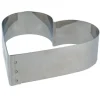 Cerf Dellier Cercle à pâtisserie cœur inox 16 cm H 4,5 cm Hot
