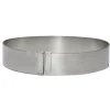 Cerf Dellier Cercle à pâtisserie extensible inox 18 à 36 cm H 3 cm De Buyer Online
