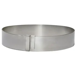 Cerf Dellier Cercle à pâtisserie extensible inox 18 à 36 cm H 3 cm De Buyer Online