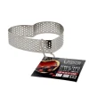 Cerf Dellier Cercle à tarte perforé coeur inox H 2 cm Ø 8 cm Sale