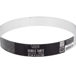 Cerf Dellier Cercle à tarte perforé inox H 3,5 cm Ø 24 cm Sale
