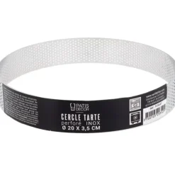 Cerf Dellier Cercle à tarte perforé inox H 3,5 cm Ø 20 cm Online