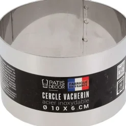 Cerf Dellier Cercle à vacherin inox H 6 cm Ø 10 cm Best
