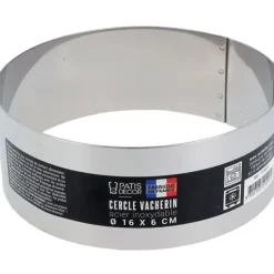 Cerf Dellier Cercle à vacherin inox H 6 cm Ø 16 cm Online