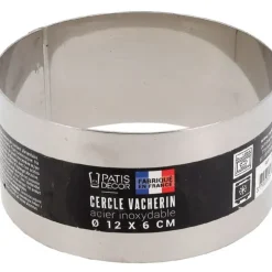 Cerf Dellier Cercle à vacherin inox H 6 cm Ø 12 cm Discount
