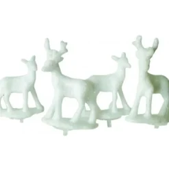 Cerf Dellier Cerf et biche blancs sur pique (x2) Clearance