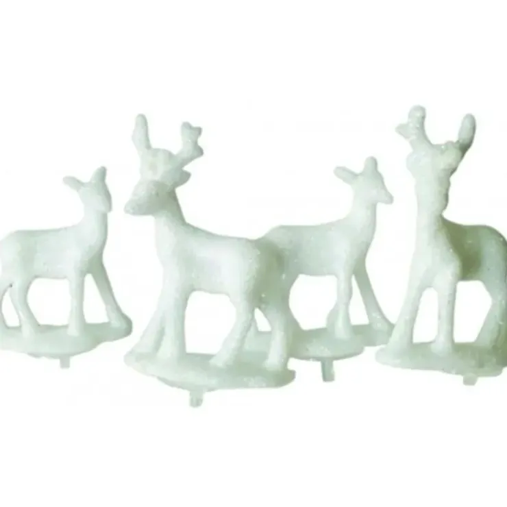 Cerf Dellier Cerf et biche blancs sur pique (x2) Clearance