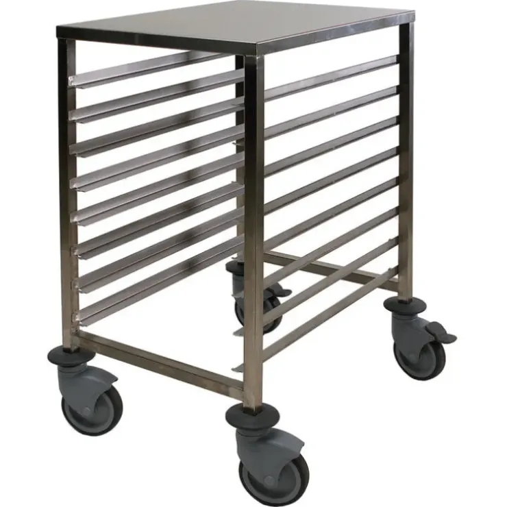 Cerf Dellier Chariot bas inox 8 niveaux 600x400 Best