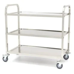 Cerf Dellier Chariot de Service Inox 3 niveaux Discount