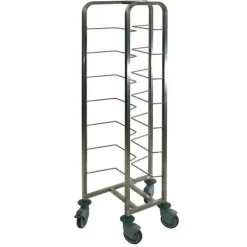 Cerf Dellier Chariot inox pour 8 bacs à pâtons espacement 18,5 cm Best