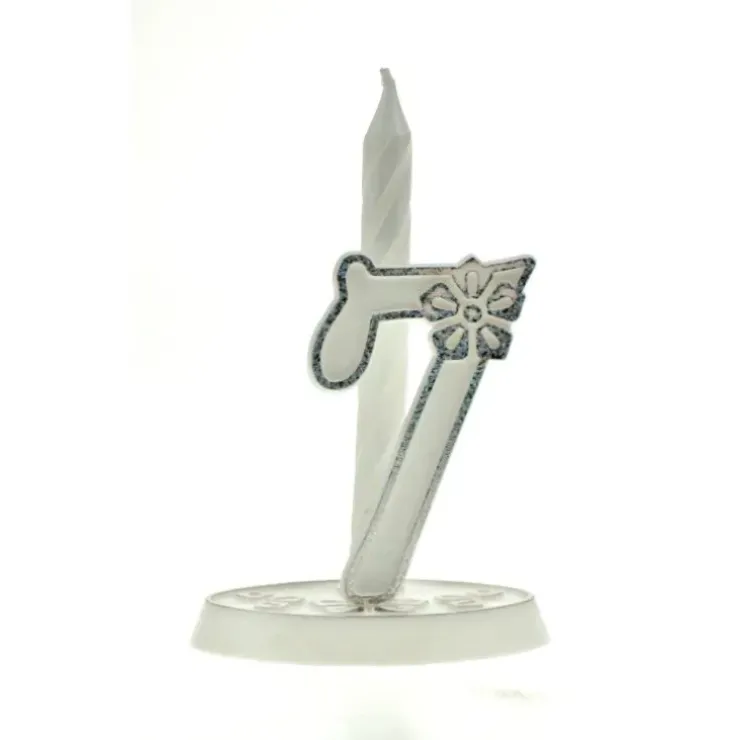 Cerf Dellier Chiffre Blanc Givré n°7 (x10) Outlet