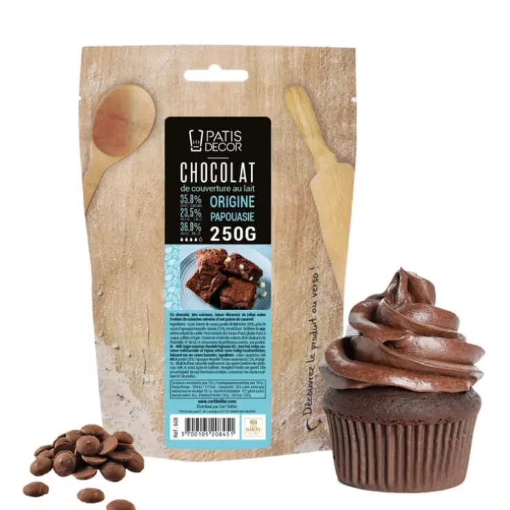 Cerf Dellier Chocolat au Lait origine Papouasie 35,8 % Barry 250 g Discount