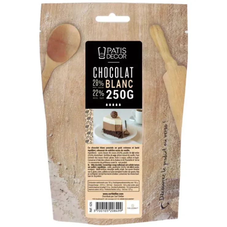 Cerf Dellier Chocolat Blanc 28 % Barry 250 g Clearance