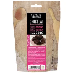 Cerf Dellier Chocolat de Couverture Noir origine Equateur 76 % 250 g Sale