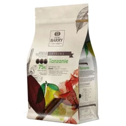 Cerf Dellier Chocolat de Couverture Noir Tanzanie 75 % 1 Kg Hot