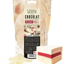 Cerf Dellier Chocolat de couverture White Nuit Blanche 37 % 250 g