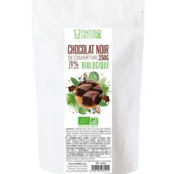 Cerf Dellier Chocolat Noir Bio de Couverture 71 % 250 g - DDM 07/24 New