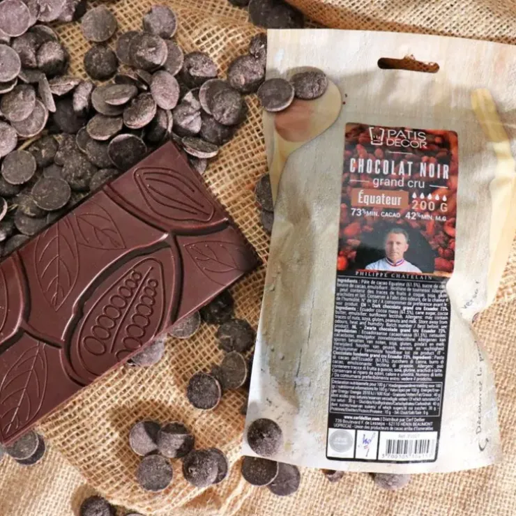 Cerf Dellier Chocolat noir grand cru Equateur 73 % 200 g Clearance