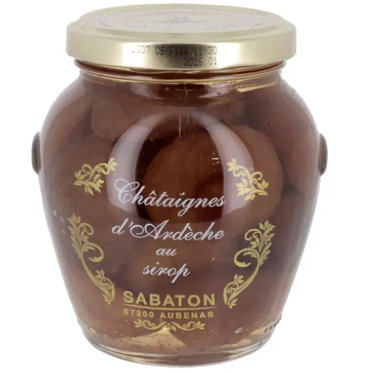 Cerf Dellier Châtaignes d'Ardèche au sirop AOP Sabaton 380 g