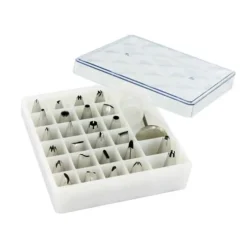 Cerf Dellier Coffret 26 douilles décors inox Discount