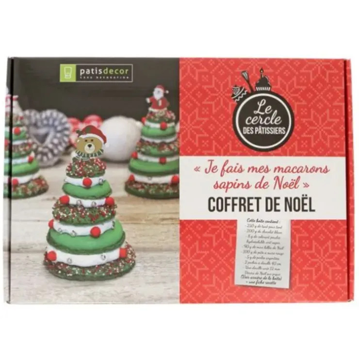 Cerf Dellier Coffret Mes Macarons Sapins de Noël Discount