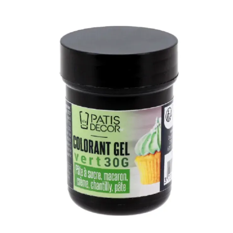 Cerf Dellier Colorant gel vert Patisdécor New