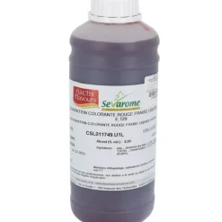 Cerf Dellier Colorant liquide hydrosoluble rouge fraise 1L Discount