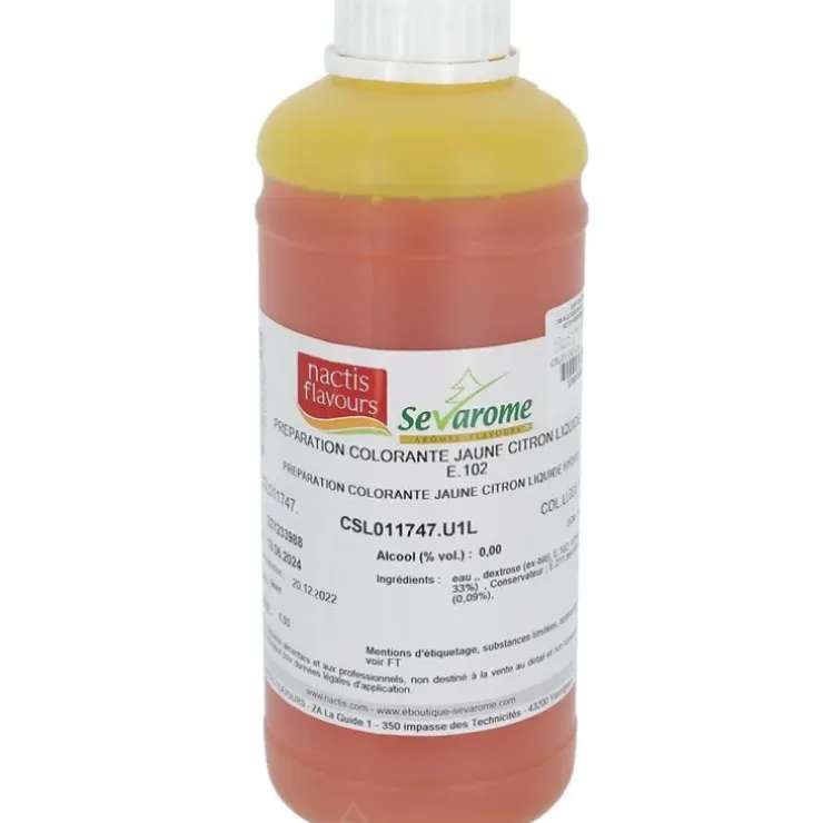 Cerf Dellier Colorant liquide hydrosoluble jaune citron 1L Outlet