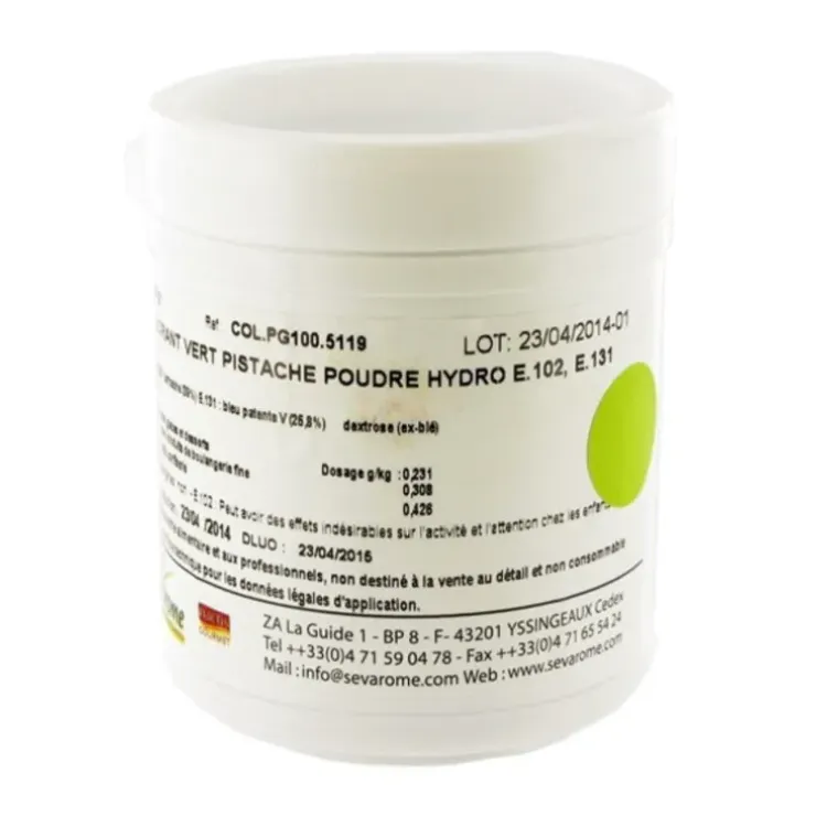 Cerf Dellier Colorant poudre alimentaire Vert Pistache 100 g Clearance