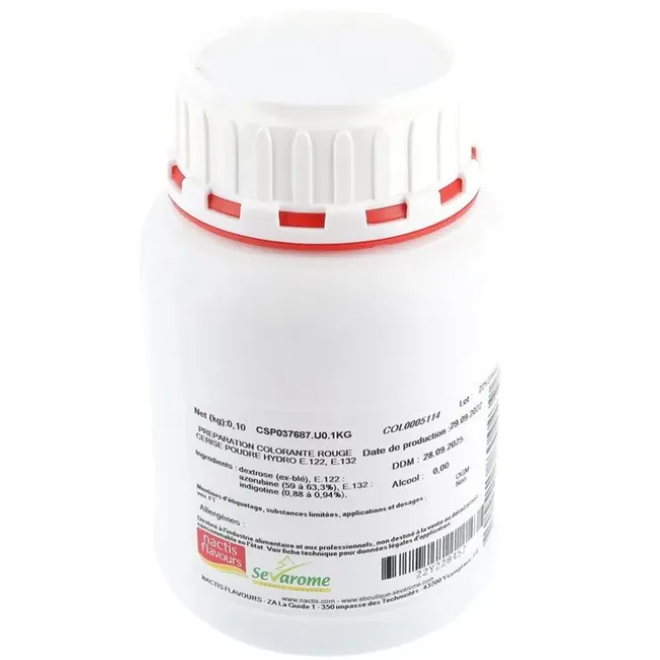 Cerf Dellier Colorant poudre alimentaire Rouge Cerise 100 g Best