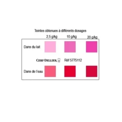Cerf Dellier Colorant poudre alimentaire Rouge Framboise 100 g Discount