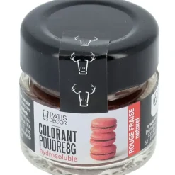 Cerf Dellier Colorant poudre hydrosoluble rouge fraise naturel 8 g Online