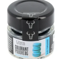 Cerf Dellier Colorant poudre hydrosoluble bleu turquoise 8 g New