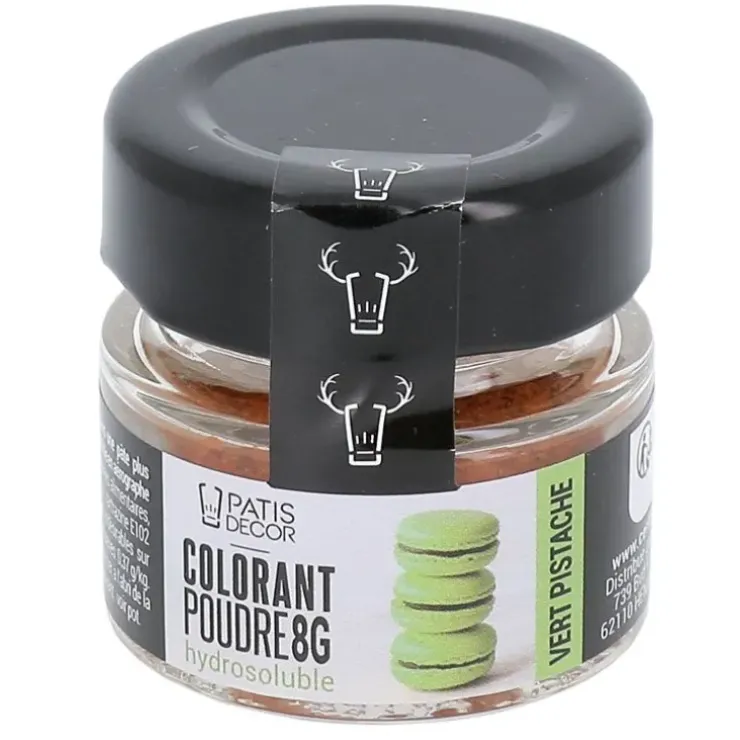 Cerf Dellier Colorant poudre hydrosoluble vert pistache 8 g